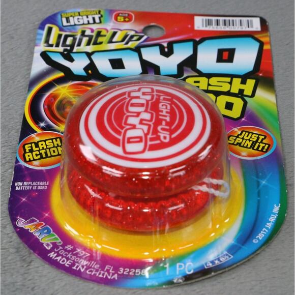 JA-RU Light Up YoYo Flash Pro Red LED Yo-Yo Toy Ages 5+ Super Bright Sealed - Picture 3 of 5